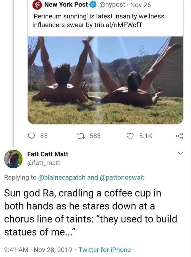 This meme is a screenshot of a tweet from a user named "fart" that says "In a world where the sun never sets, the darkness will never be as dark as the darkness in the hearts of the people who live in the world where the sun never sets." The image is a picture of a person sitting on a beach, but the text is not related to the image. The tweet is being shared with the caption "when the sun never sets".